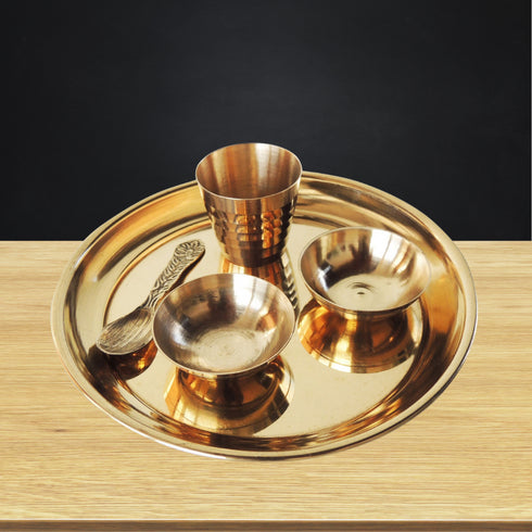 Brass Laddu Gopal Thali Set 0.07Kg